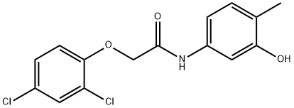 2-(2,4-dichlorophenoxy)-N-(3-hydroxy-4-methylphenyl)acetamide Struktur