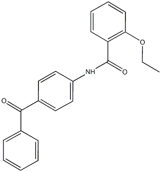 N-(4-benzoylphenyl)-2-ethoxybenzamide 化学構造式