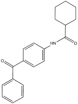 N-(4-benzoylphenyl)cyclohexanecarboxamide Structure