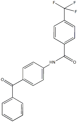 N-(4-benzoylphenyl)-4-(trifluoromethyl)benzamide Structure