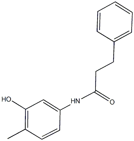 N-(3-hydroxy-4-methylphenyl)-3-phenylpropanamide Structure