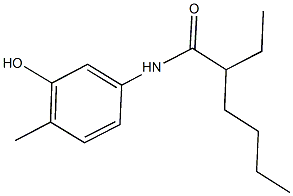 2-ethyl-N-(3-hydroxy-4-methylphenyl)hexanamide Structure