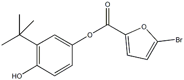 3-tert-butyl-4-hydroxyphenyl 5-bromo-2-furoate Structure