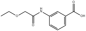 3-[(ethoxyacetyl)amino]benzoicacid Structure