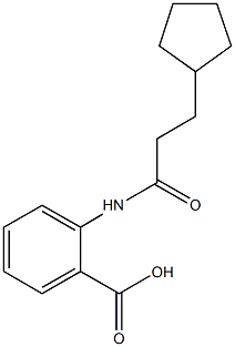 2-[(3-cyclopentylpropanoyl)amino]benzoic acid,723257-87-2,结构式