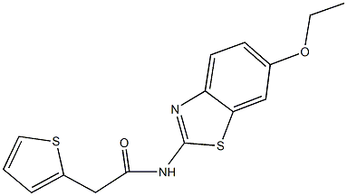 N-(6-ethoxy-1,3-benzothiazol-2-yl)-2-(2-thienyl)acetamide Structure