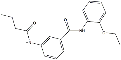 3-(butyrylamino)-N-(2-ethoxyphenyl)benzamide Structure