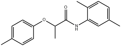N-(2,5-dimethylphenyl)-2-(4-methylphenoxy)propanamide Struktur
