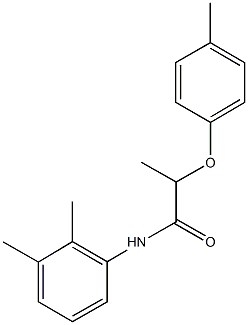 N-(2,3-dimethylphenyl)-2-(4-methylphenoxy)propanamide 结构式