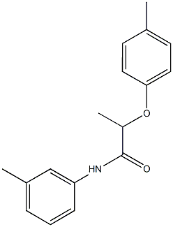 2-(4-methylphenoxy)-N-(3-methylphenyl)propanamide Structure