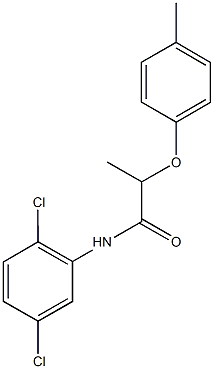 N-(2,5-dichlorophenyl)-2-(4-methylphenoxy)propanamide 结构式
