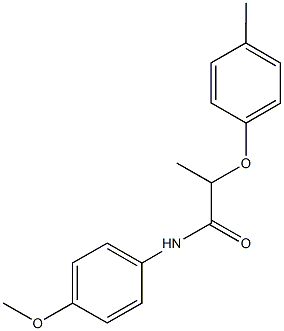 N-(4-methoxyphenyl)-2-(4-methylphenoxy)propanamide Structure