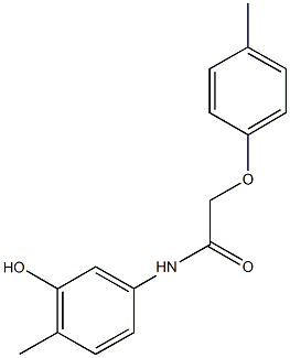 N-(3-hydroxy-4-methylphenyl)-2-(4-methylphenoxy)acetamide Structure