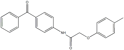 N-(4-benzoylphenyl)-2-(4-methylphenoxy)acetamide Structure