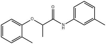 2-(2-methylphenoxy)-N-(3-methylphenyl)propanamide Struktur