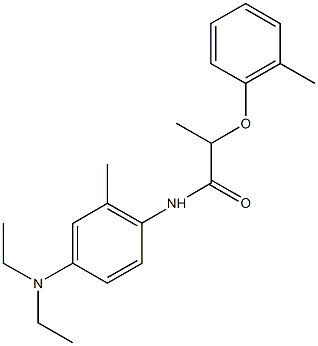 N-[4-(diethylamino)-2-methylphenyl]-2-(2-methylphenoxy)propanamide Struktur