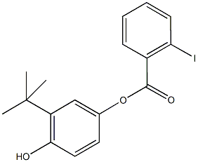 3-tert-butyl-4-hydroxyphenyl 2-iodobenzoate Struktur