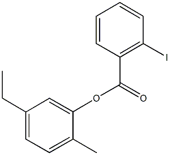 5-ethyl-2-methylphenyl 2-iodobenzoate Structure