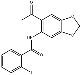 N-(6-acetyl-1,3-benzodioxol-5-yl)-2-iodobenzamide Structure
