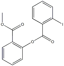 2-(methoxycarbonyl)phenyl 2-iodobenzoate 化学構造式