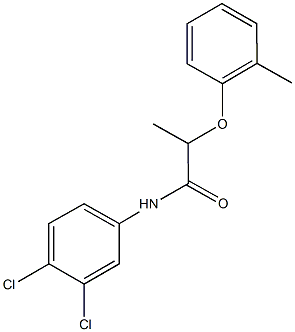 N-(3,4-dichlorophenyl)-2-(2-methylphenoxy)propanamide Struktur