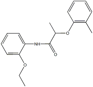 N-(2-ethoxyphenyl)-2-(2-methylphenoxy)propanamide Struktur