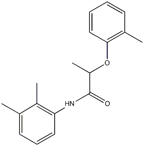 N-(2,3-dimethylphenyl)-2-(2-methylphenoxy)propanamide Struktur