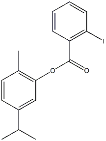 5-isopropyl-2-methylphenyl 2-iodobenzoate,723259-86-7,结构式