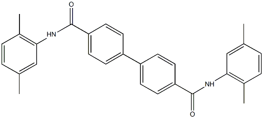 N~4~,N~4~'-bis(2,5-dimethylphenyl)[1,1'-biphenyl]-4,4'-dicarboxamide Struktur