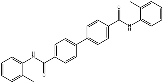 N~4~,N~4~'-bis(2-methylphenyl)[1,1'-biphenyl]-4,4'-dicarboxamide 结构式