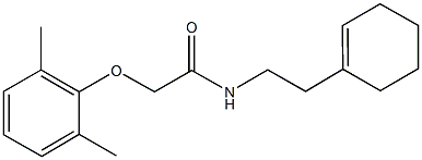 N-[2-(1-cyclohexen-1-yl)ethyl]-2-(2,6-dimethylphenoxy)acetamide Structure