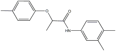 N-(3,4-dimethylphenyl)-2-(4-methylphenoxy)propanamide Structure