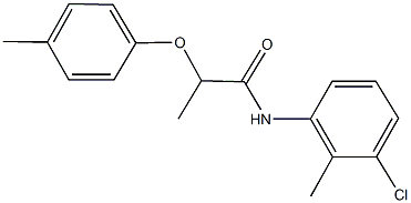 N-(3-chloro-2-methylphenyl)-2-(4-methylphenoxy)propanamide Structure