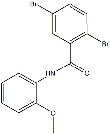 2,5-dibromo-N-(2-methoxyphenyl)benzamide 化学構造式