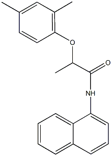 2-(2,4-dimethylphenoxy)-N-(1-naphthyl)propanamide Struktur