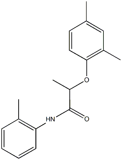 2-(2,4-dimethylphenoxy)-N-(2-methylphenyl)propanamide Structure