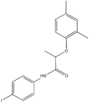 2-(2,4-dimethylphenoxy)-N-(4-iodophenyl)propanamide,723260-87-5,结构式