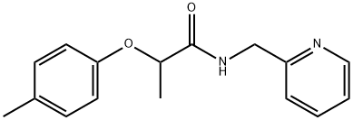 2-(4-methylphenoxy)-N-(2-pyridinylmethyl)propanamide Structure