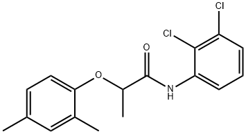 N-(2,3-dichlorophenyl)-2-(2,4-dimethylphenoxy)propanamide Struktur