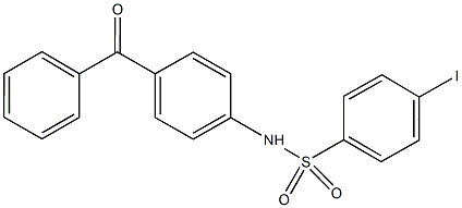 N-(4-benzoylphenyl)-4-iodobenzenesulfonamide Structure