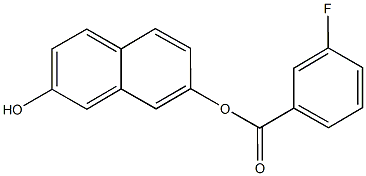 7-hydroxy-2-naphthyl 3-fluorobenzoate Structure