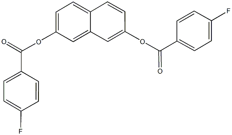 7-[(4-fluorobenzoyl)oxy]-2-naphthyl 4-fluorobenzoate Structure