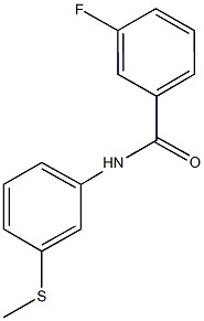 3-fluoro-N-[3-(methylsulfanyl)phenyl]benzamide Struktur