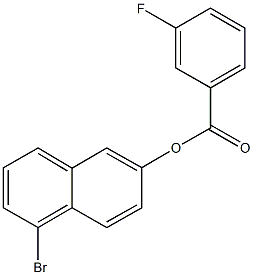 5-bromo-2-naphthyl 3-fluorobenzoate Structure