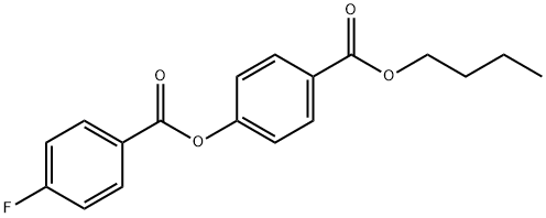 4-(butoxycarbonyl)phenyl 4-fluorobenzoate Structure