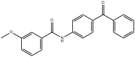 N-(4-benzoylphenyl)-3-methoxybenzamide Struktur