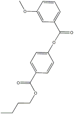 4-(butoxycarbonyl)phenyl 3-methoxybenzoate Structure