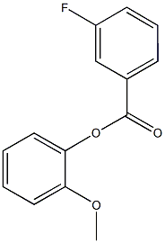 2-methoxyphenyl 3-fluorobenzoate Structure