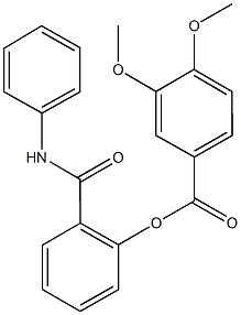 723261-44-7 2-(anilinocarbonyl)phenyl 3,4-dimethoxybenzoate