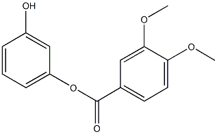 3-hydroxyphenyl 3,4-dimethoxybenzoate,723261-54-9,结构式